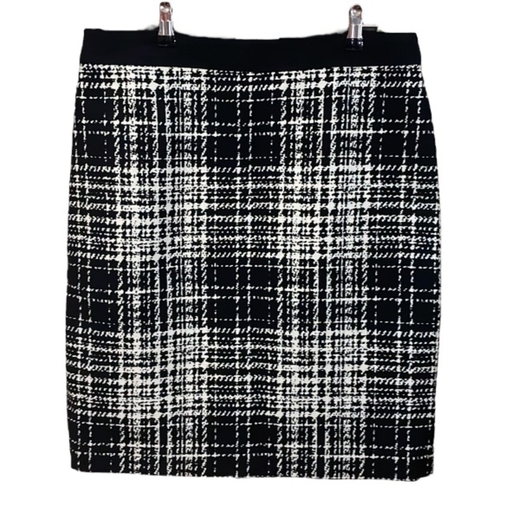 NWOT Worth New York Black and White Straight Skirt Size 10